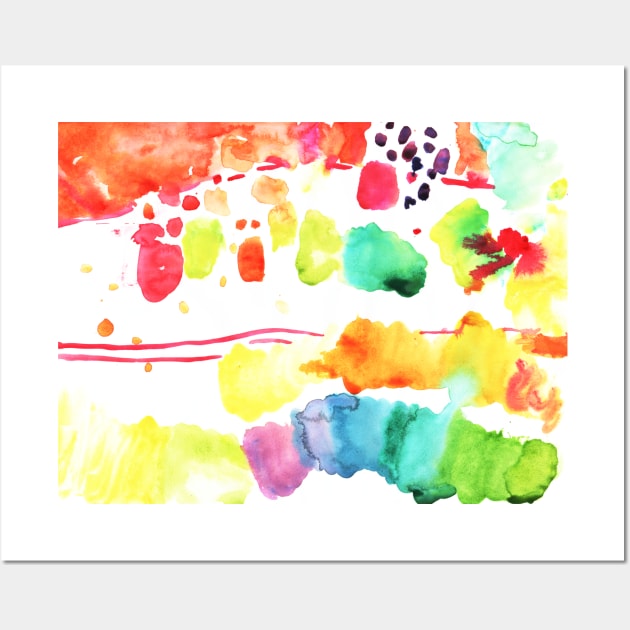 Watercolor abstract painting Wall Art by lausn